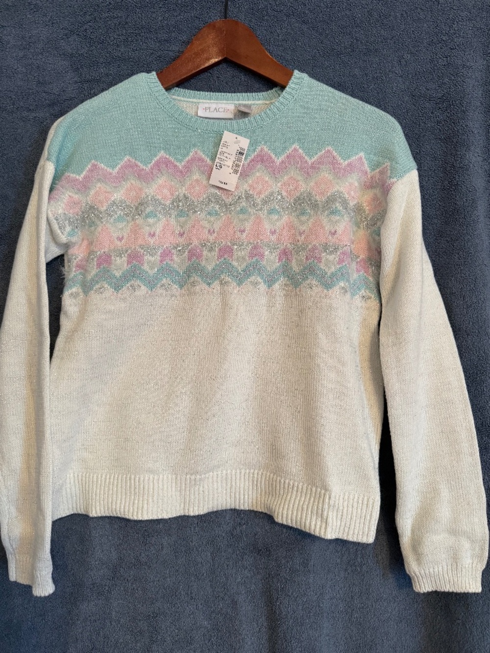 PLACE BY CHILDREN’S PLACE GIRLS PULLOVER, L (10/12) NEW